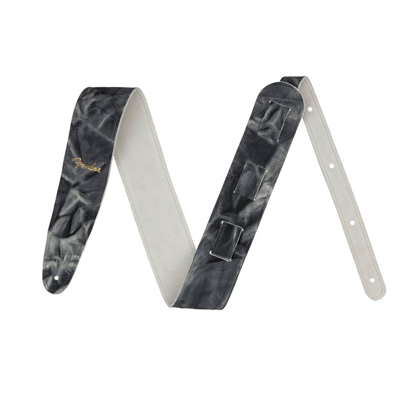 Гитарный ремень FENDER STRAP TIE DYE LEATHER BLACK